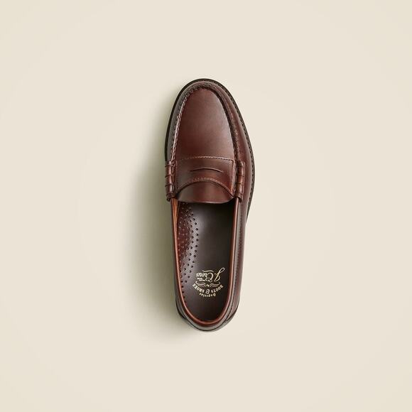 J. Crew Men\'s Camden Loafers with Leather Soles Whiskey Brown Size 8.5 NWOB main image 4